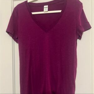 Victoria’s Secret PINK V-Neck T Shirt Women’s Size Large